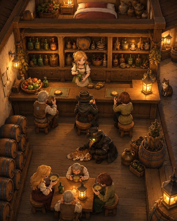 Last Asylum Plague survivor tavern scene