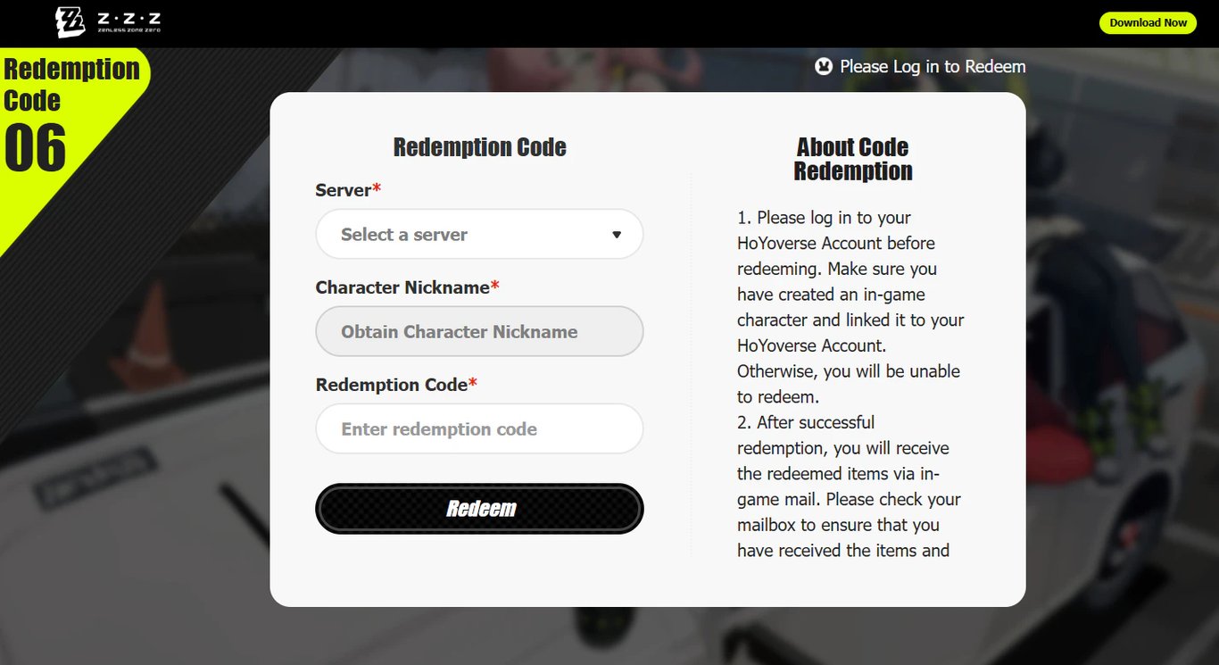 Official Way to Redeem Zenless Zone Zero Codes