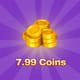 7.99 monedas