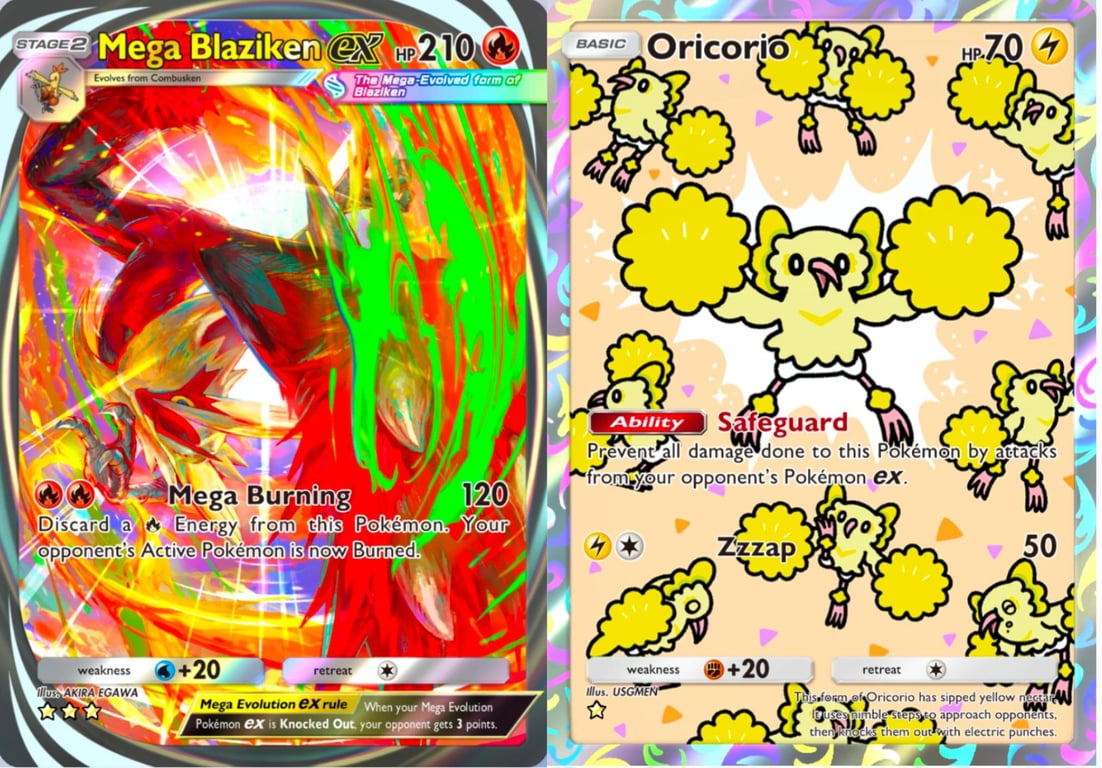 Pokémon TCG Pocket Mega Evolution Card Art Showcase