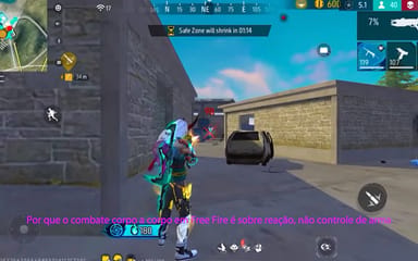 Por que o combate corpo a corpo em Free Fire é sobre reação, não controle de arma