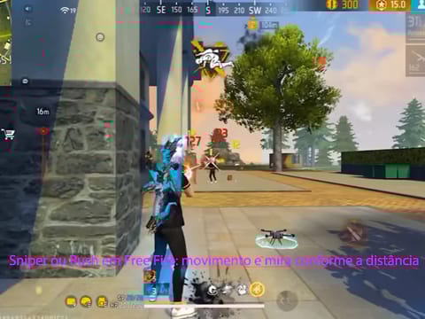 Sniper ou Rush em Free Fire: movimento e mira conforme a distância