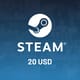 Steam Wallet Top-Up $20