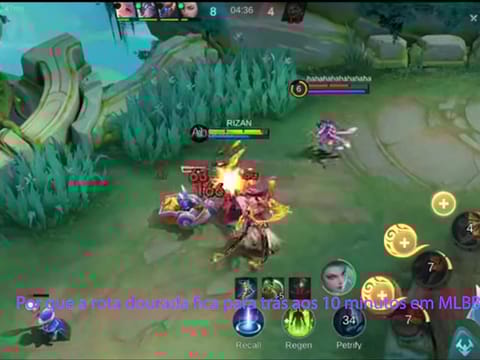 Por que a rota dourada fica para trás aos 10 minutos em MLBB