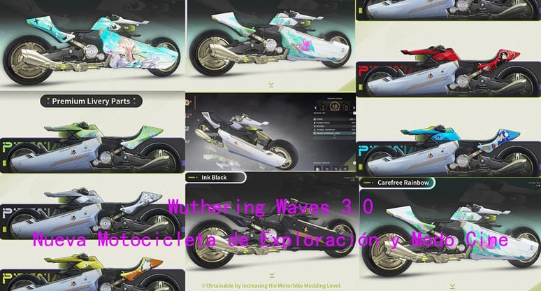 Wuthering Waves 3.0: Nueva Motocicleta de Exploración y Modo Cine