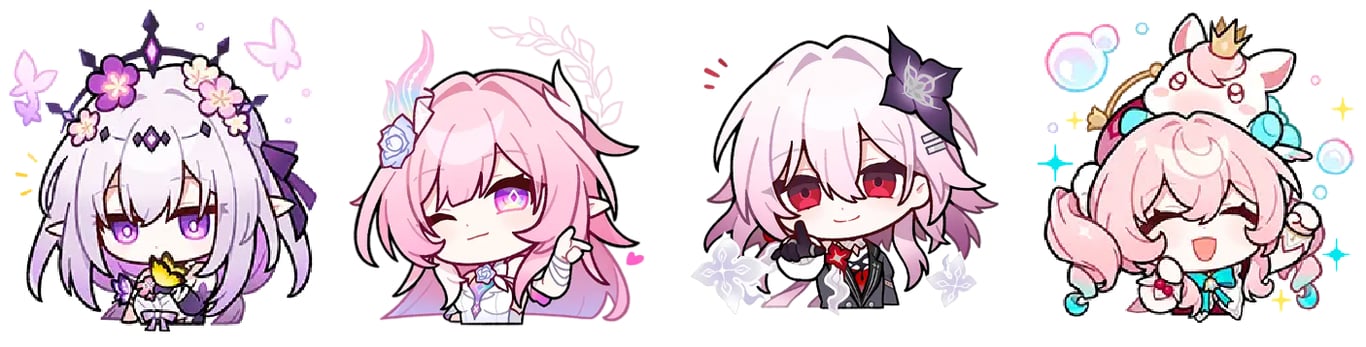 遐蝶 + 昔瀲 + 長夜月 + 風堇