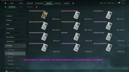 Geld-Guide für Delta Force: Die besten Methoden, um schnell Geld zu verdienen