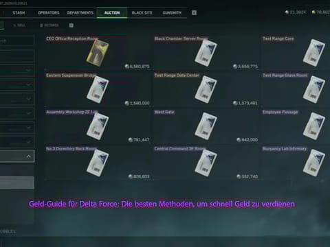 Geld-Guide für Delta Force: Die besten Methoden, um schnell Geld zu verdienen