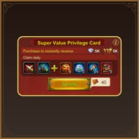 Super Value Privilege Card