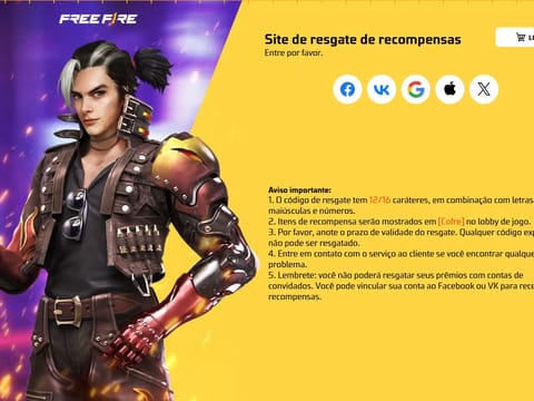 Códigos de Resgate Free Fire Ativos Hoje (6 de maio de 2026)