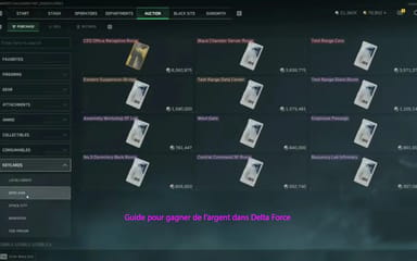 Guide pour gagner de l’argent dans Delta Force