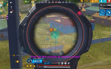 Free Fire tem correção de disparos oculta?