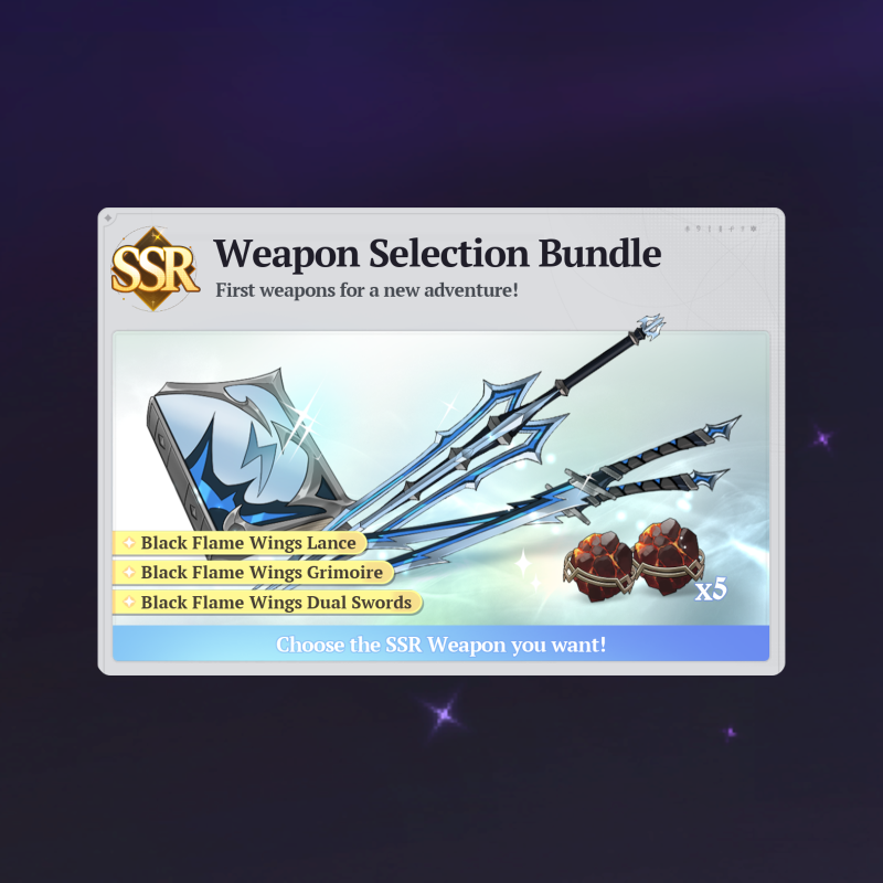 SSR Weapon Selection Bundle
