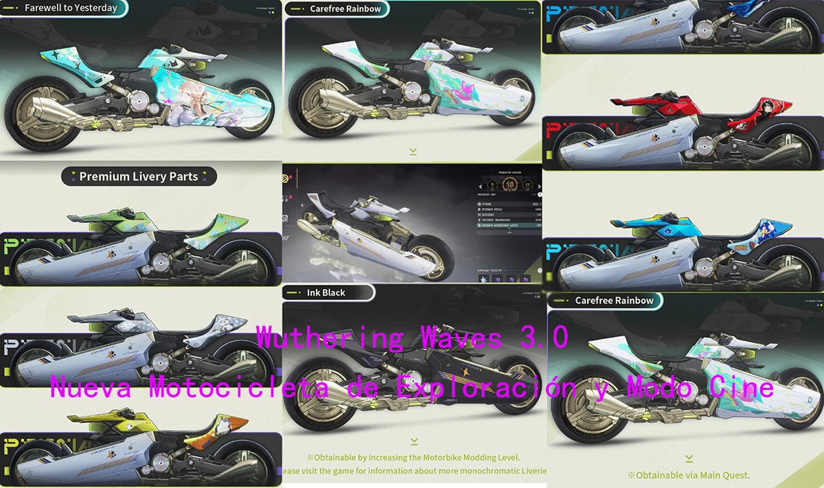 Wuthering Waves 3.0: Nueva Motocicleta de Exploración y Modo Cine