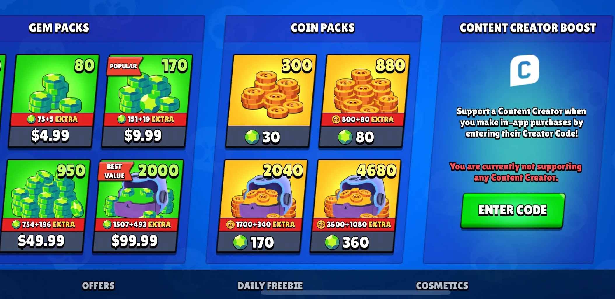 Redeem Brawl Stars Creator Code