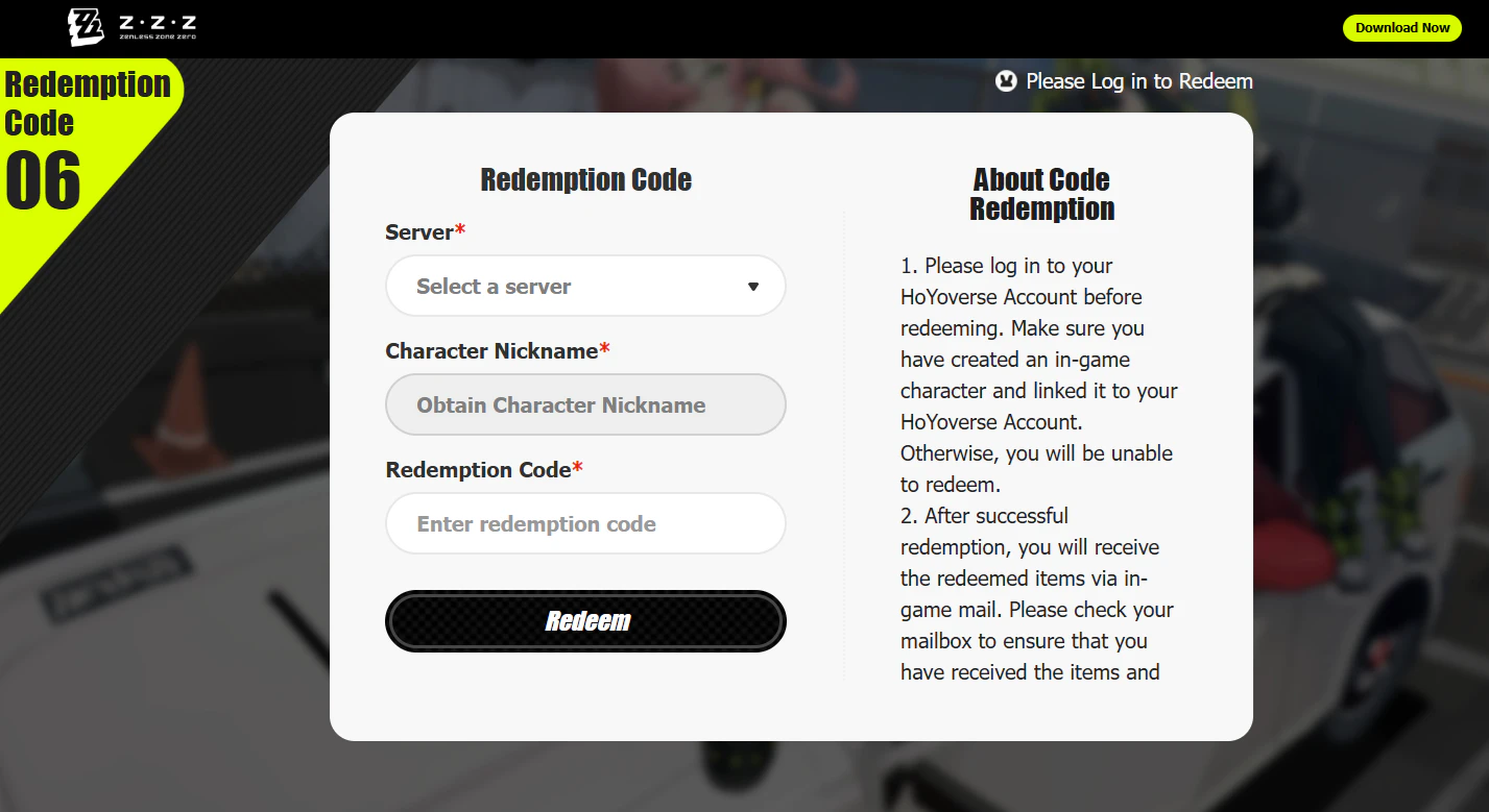 Official Way to Redeem Zenless Zone Zero Codes